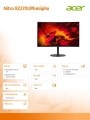 Acer Monitor  27  cali Nitro XZ270UPbmiiphx 
