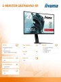 IIYAMA Monitor 27 cali GB2766HSU-B1 VA,165HZ,1500R,1MS,DP,HDMIx2,USB,FreeSyn 