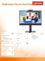 Lenovo Monitor 23.8 ThinkCentre Tiny-in-One 24 Gen 5 WLED with Webcam 12NAGAT1EU 