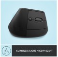Logitech Mysz Lift Grafit dla praworęcznych 910-006473 