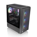 Thermaltake Obudowa - S200 Tempered Glass ARGBx3 Czarna 