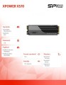 Silicon Power Dysk SSD XPOWER XS70 1TB 7300/6000MB/s M.2 PCIe 4x4 NVMe 1.4 
