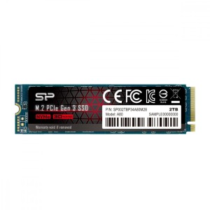 Silicon Power Dysk SSD A80 2TB M.2 PCIe 3400/3000 MB/s NVMe 