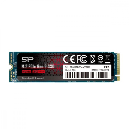 Silicon Power Dysk SSD A80 2TB M.2 PCIe 3400/3000 MB/s NVMe 