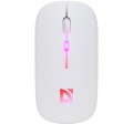 Defender Mysz bezprzewodowa silent click TOUCH MM-997 akumulator 800/1200/1600 DPI biała