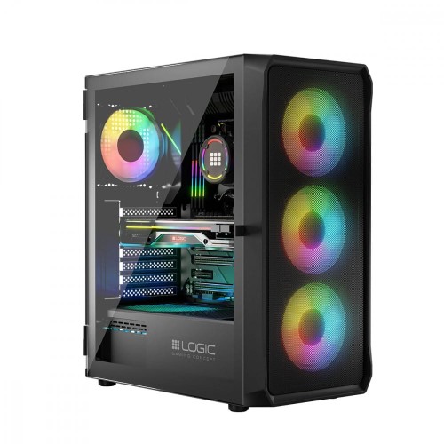 Logic Concept Obudowa Komputerowa Logic Portos ARGB Midi USB 3.0 Czarna 