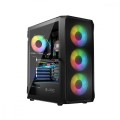 Logic Concept Obudowa Komputerowa Logic Portos ARGB Midi USB 3.0 Czarna 