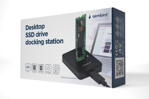 Gembird Stacja dokujaca dysków M.2 SATA i NVME USB-C 