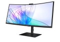 Samsung Monitor 34 cale LS34C652VAUXEN VA 3440x1440 UWQHD 21:9 1xHDMI 1xDP 1xUSB-C (90W) 2xUSB 3.0 LAN (RJ45) 5ms HAS Webcam głośniki zakrzywiony 3yrs on-site