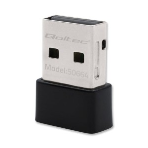 Qoltec Ultraszybki bezprzewodowy mini adapter USB Wi-Fi | standard AC | 650Mbps 