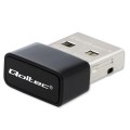 Qoltec Ultraszybki bezprzewodowy mini adapter USB Wi-Fi | standard AC | 650Mbps 
