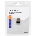 Qoltec Ultraszybki bezprzewodowy mini adapter USB Wi-Fi | standard AC | 650Mbps 