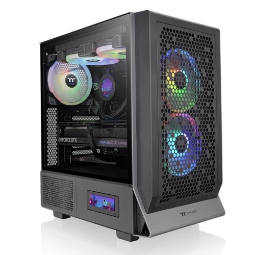 Thermaltake Obudowa Ceres 300 TG ARGBx2 Tempered Glass -Black 