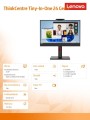 Lenovo Monitor 23.8 ThinkCentre Tiny-in-One Touch Gen5 12NBGAT1EU 