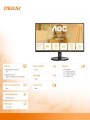 AOC Monitor 27B3CA2 27 cali IPS 100Hz HDMI DP USB-C 