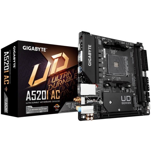 Gigabyte Płyta główna A520I AC AM4 2DDR4 DP/2HDMI mITX 