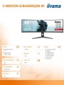 IIYAMA Monitor 45 cali G-Master GCB4580DQSN-B1, VA,DQHD,165HZ,USB-C-DOCK,RJ45,32:9,  1500R,450cd/m2,3000:1,0.8ms,3xUSB,2xHDMI,1xDP,2x3W,PowerDelivery-90W