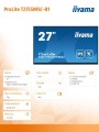 IIYAMA Monitor 27 cali T2755MSC-B1 DOTYK,USB,HDMI,IPS 