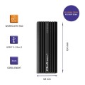 Qoltec Obudowa | kieszeń NV2270 na dysk M.2 SSD | SATA | NVMe | USB-C | 2TB 