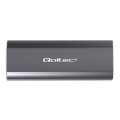Qoltec Obudowa | kieszeń NV2271 na dysk M.2 SSD | SATA | NVMe | USB-C | 2TB 