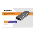 Qoltec Obudowa | kieszeń NV2271 na dysk M.2 SSD | SATA | NVMe | USB-C | 2TB 