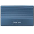 Qoltec Obudowa | Kieszeń na dysk SSD HDD 2.5" | SATA | USB 3.0 | Super  speed 5Gb/s | 2TB | Niebieskia
