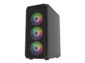 Natec Obudowa Fury Shobo SH4F RGB Midi Tower z oknem Czarna 
