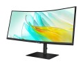 Samsung Monitor 34 cale ViewFinity S65UA VA 3440x1440 UWQHD 21:9 1xHDMI 1xDP 1xUSB-C(90W) 3xUSB 3.0 LAN (RJ45) 5ms 100Hz HAS+PIVOT zakrzywiony głośniki 3Y OS 