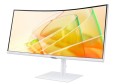 Samsung Monitor 34 cale ViewFinity S6 VA 3440x1440 UWQHD 21:9 1xHDMI 1xDP 2xTB 4.0(90W/15W) 3xUSB 3.0 LAN(RJ45) 5ms 100Hz HAS+PIV zakrzyw. gł. biały 3YOnS