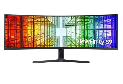 Samsung Monitor 49 cali ViewFinity S9 VA 5120x1440 DQHD 32:9 2xHDMI 1xUSB-C (90W) 1xDP 3xUSB 3.0 LAN (RJ45) 4ms HAS głośniki zakrzywiony 3Yon-site