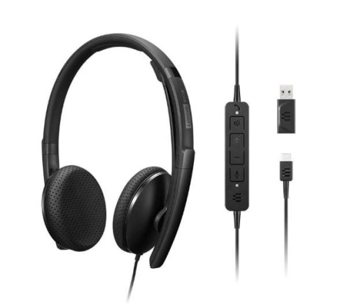Lenovo Zestaw słuchawkowy przewodowy VoIP Teams 4XD1M45626 