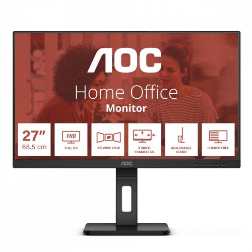 AOC Monitor 24E3QAF 23.8 cali IPS HDMI DP Pivot Głośniki 