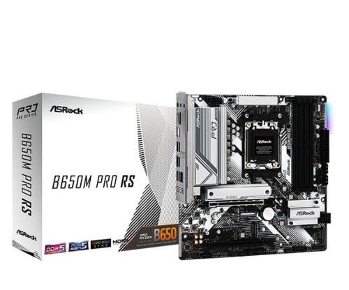 ASRock Płyta główna B650M PRO RS AM5 4DDR5 HDMI/DP mATX 