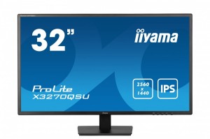 IIYAMA Monitor 32 cale X3270QSU-B1 IPS,WQHD,HDMI,DP,100Hz,250cd,3ms,2x2W,   3xUSB(3.2),FlickerFree,VESA 