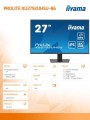 IIYAMA Monitor 27 cali XU2792UHSU-B6 4K,IPS,DP,HDMI,USB-C Power delivery,  350 cd, DPS 