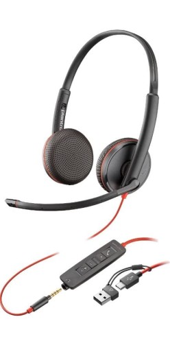 Słuchawki Blackwire 3225 USB-C/A+3,5mm 8X229AA 