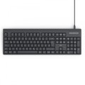 Hama Klawiatura CK-100 przewodowa Czarna 
