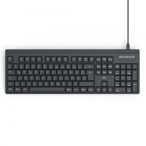 Hama Klawiatura CK-100 przewodowa Czarna 