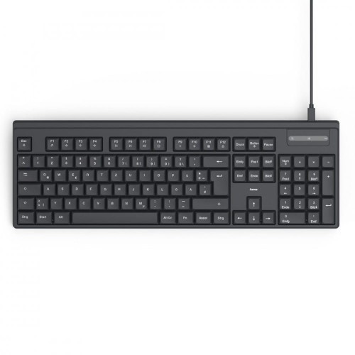 Hama Klawiatura CK-100 przewodowa Czarna 
