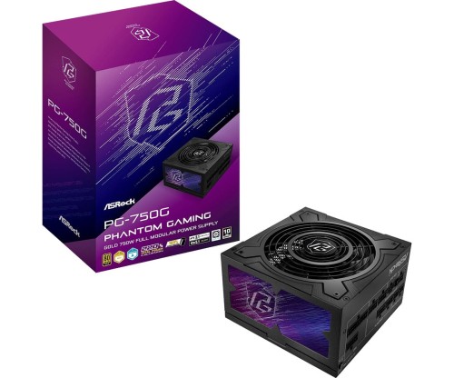 ASRock Zasilacz PG-750G 750W 80PLUS GOLD modularny
