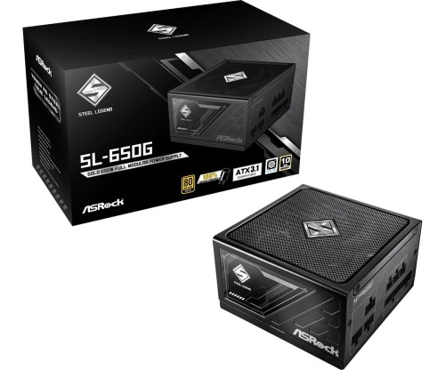 ASRock Zasilacz SL-650G 650W 80PLUS GOLD modularny