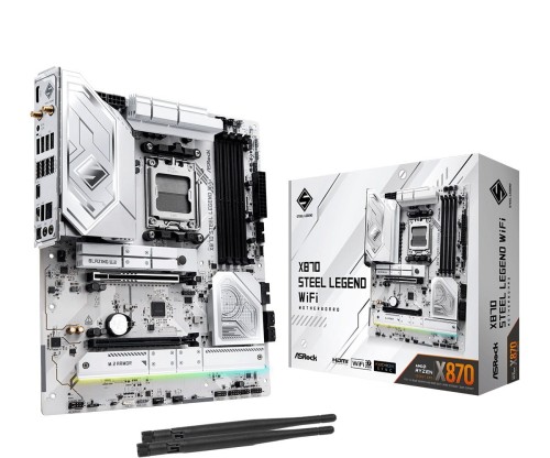 ASRock Płyta główna X870 STEEL LEGEND WIFI AM5 4DDR5 M.2 ATX 