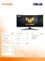 Asus Monitor 34 cale VG34VQ3B WQHD 180Hz DP HDMI TUF 1500R  