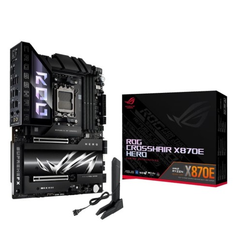Asus Płyta główna ROG CROSSHAIR X870E HERO AM5 4DDR5 HDMI/USB-C 