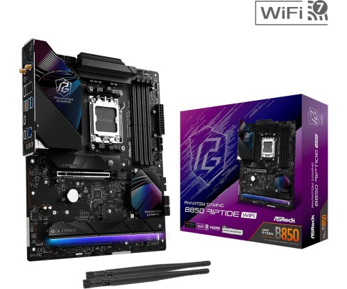 ASRock Płyta główna B850 Phantom Gaming Riptide WiFi AM5 4DDR5 ATX 