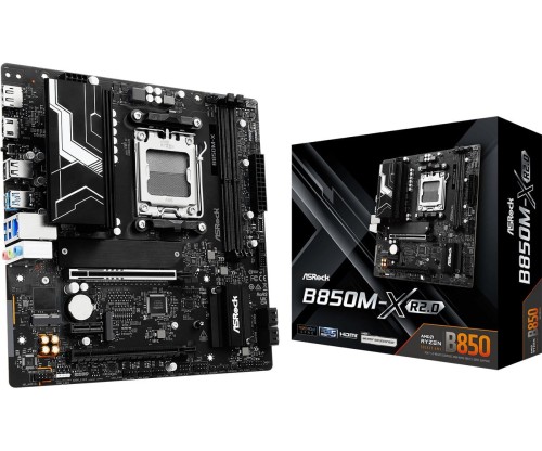 ASRock Płyta główna B850M-X R2.0 AM5 2DDR5 M.2 USBC mATX 