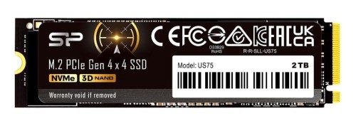Silicon Power Dysk SSD US75 2TB M.2 PCIe Gen4x4 NVMe 1.4 7000/6500 MB/s