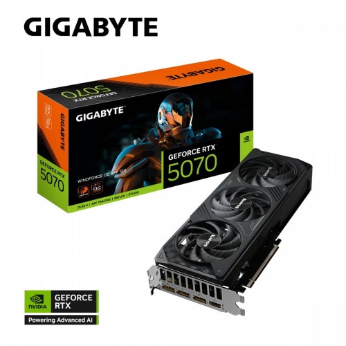 Gigabyte Karta graficzna GeForce RTX 5070 WINDFO FORCE OC SFF 12G 192BIT  DLSS 4 + Gra Pragmata