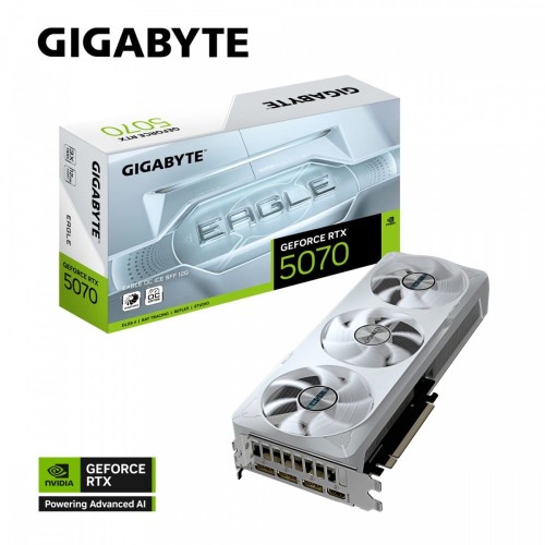 Gigabyte Karta graficzna RTX 5070 EAGLE OC ICE S FF 12G 192BIT GDDR7 3DP/  DLSS 4 + Gra Pragmata