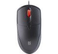 Defender Mysz przewodowa silent click ICON MB-057 1000 DPI Czarna 